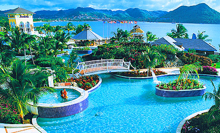 All Inclusive Sandals Grande St. Lucian, All Inclusive Vacations, All Inclusive Resorts, Antigua All Inclusive Vacations, Sandals Resorts, Beaches Resorts, Sandals Grande St. Lucian free wedding